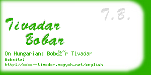 tivadar bobar business card